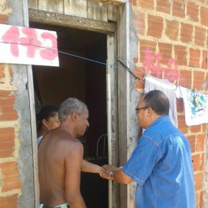 Vereador em visita ao Alto.