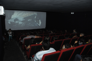 Cinema cheio em Ubatã.