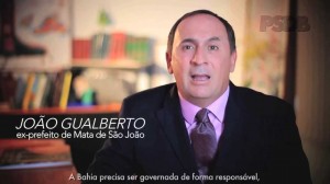 PRE representa contra João Gualberto, deputado federal eleito (PSDB) e ex-prefeito de Mata de São João.